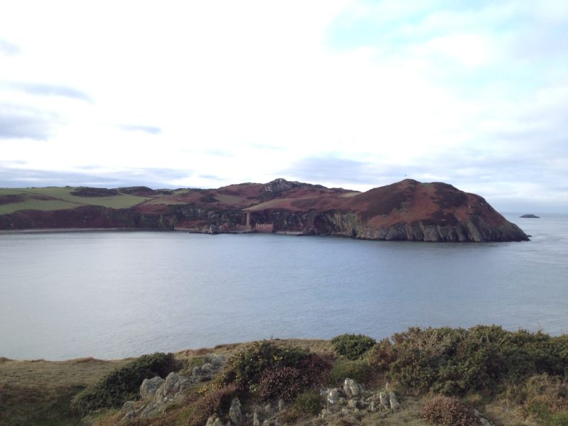 Porth Wen coastline